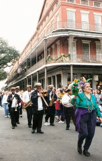 Band at Krewe of Barkus Parade New Orleans