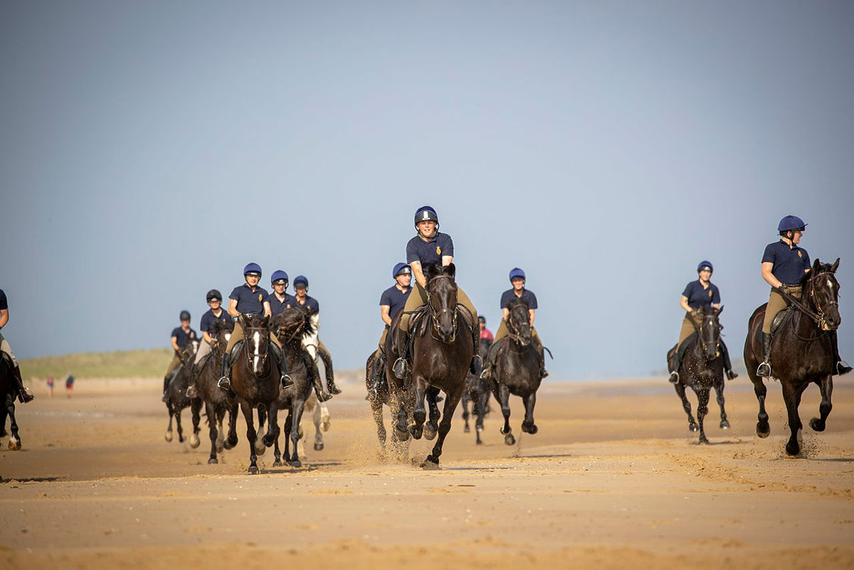 Household Cavalry at Holkham Beach